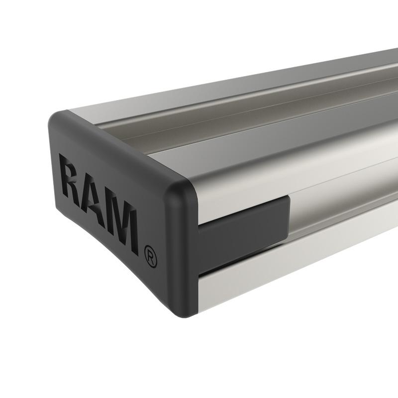 RAM-TRACK-EXA-13U Tough-Track Schiene 13 Zoll - Aluminium, Endkappen 4