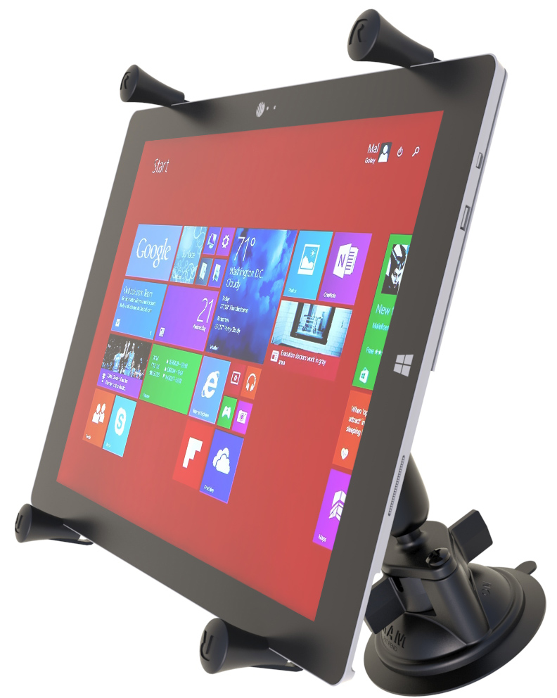 RAM-B-166-UN11U X-Grip-Halterset für 12-13 Zoll Tablets - Saugnapfbasis, medium 2