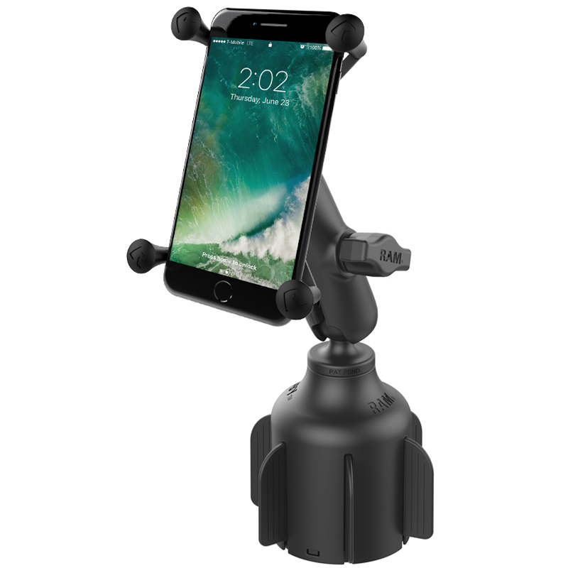 RAP-B-299-4-UN10U X-Grip Universalhalterung für große Smartphones mit Stubby Becherhalter-Basis 1