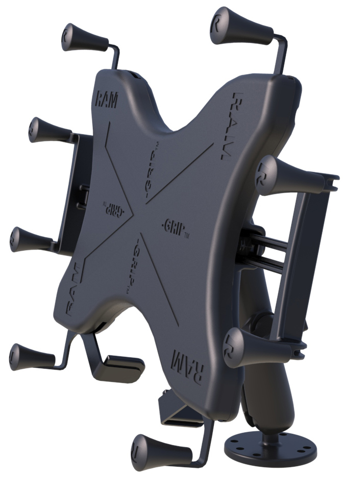 RAM-B-101-C-UN11U Ram Mount X-Grip Set 12-13 Zoll Tablets - 2 mal Round Base, B-Arm lang Aluminium 3