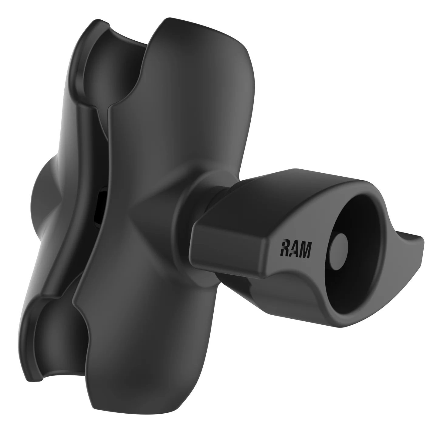 RAM-101MU-B Ram Mount C-Arm-Basisset kurz- Aluminium, Round Base, Metallflügelschraube 3