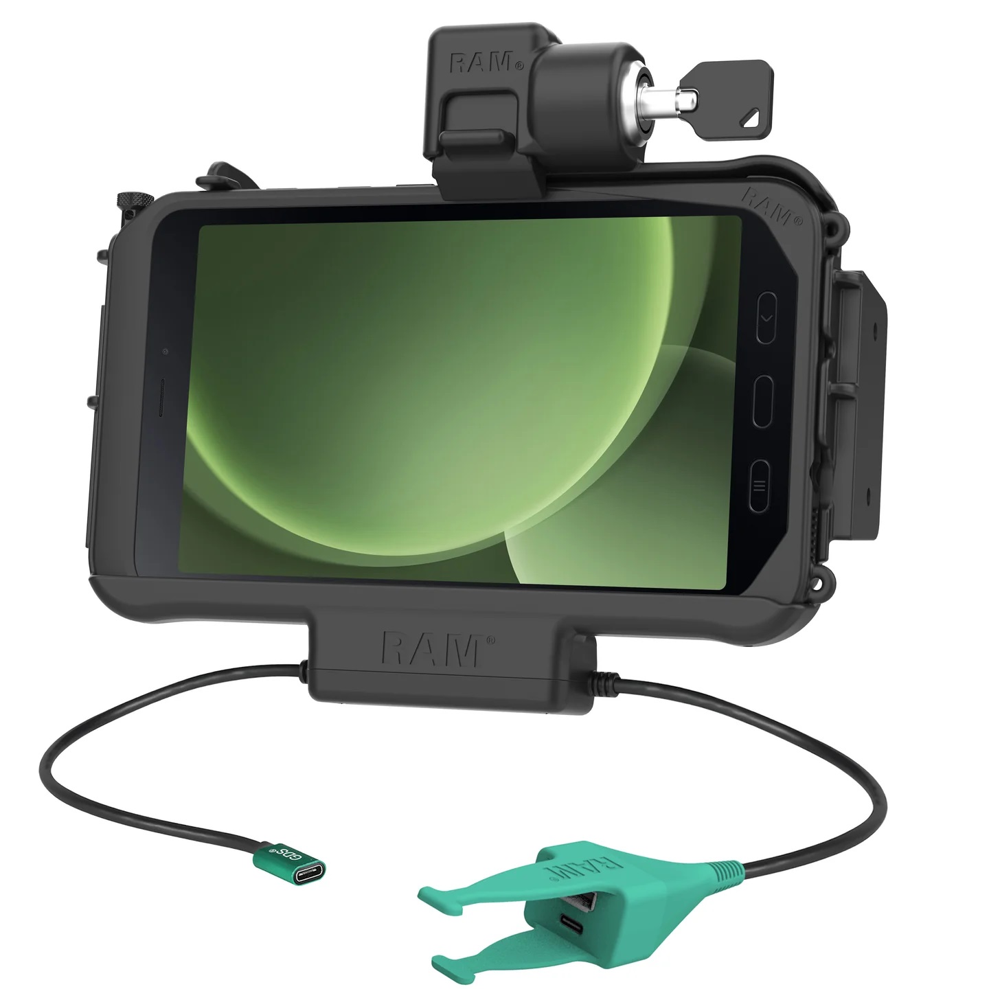 RAM-HOL-SAM58CPKLN-CAU GDS abschließbares Daten- u. Ladedock USB-C & 2 Data USB-A/-C 1