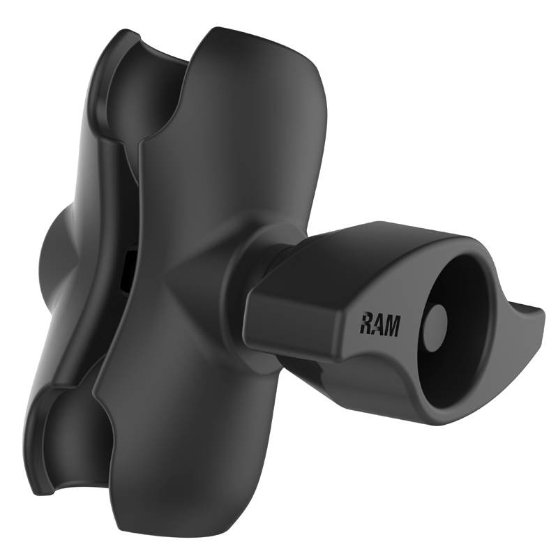 RAM-201MU-B Socket Arm kurz mit Metallknauf und Kontermutter 1