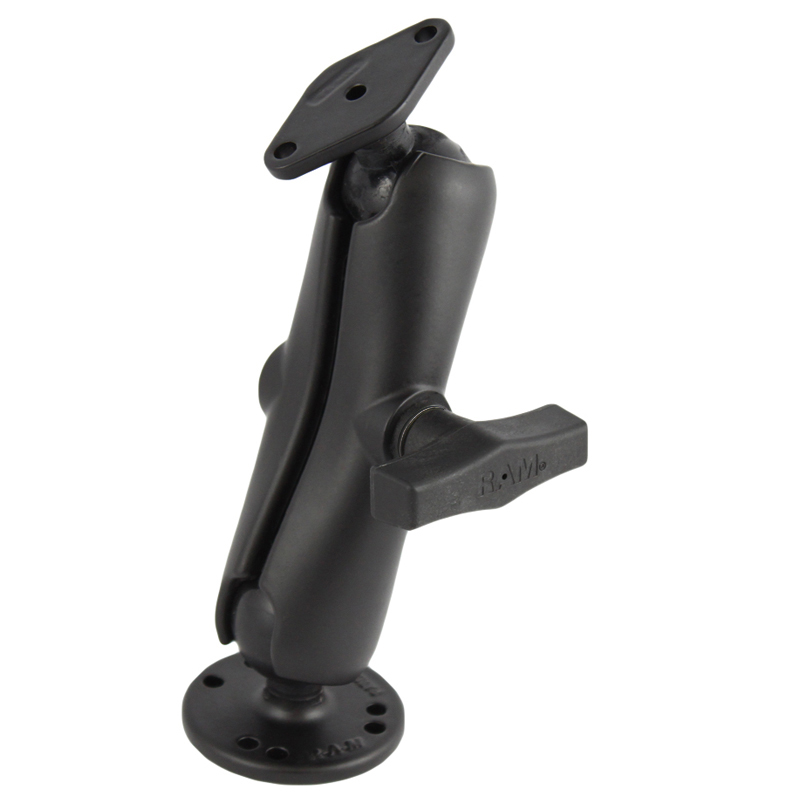 RAM-138U Ram Mount C-Arm aus Aluminium mit Round Base und Diamond Base 1