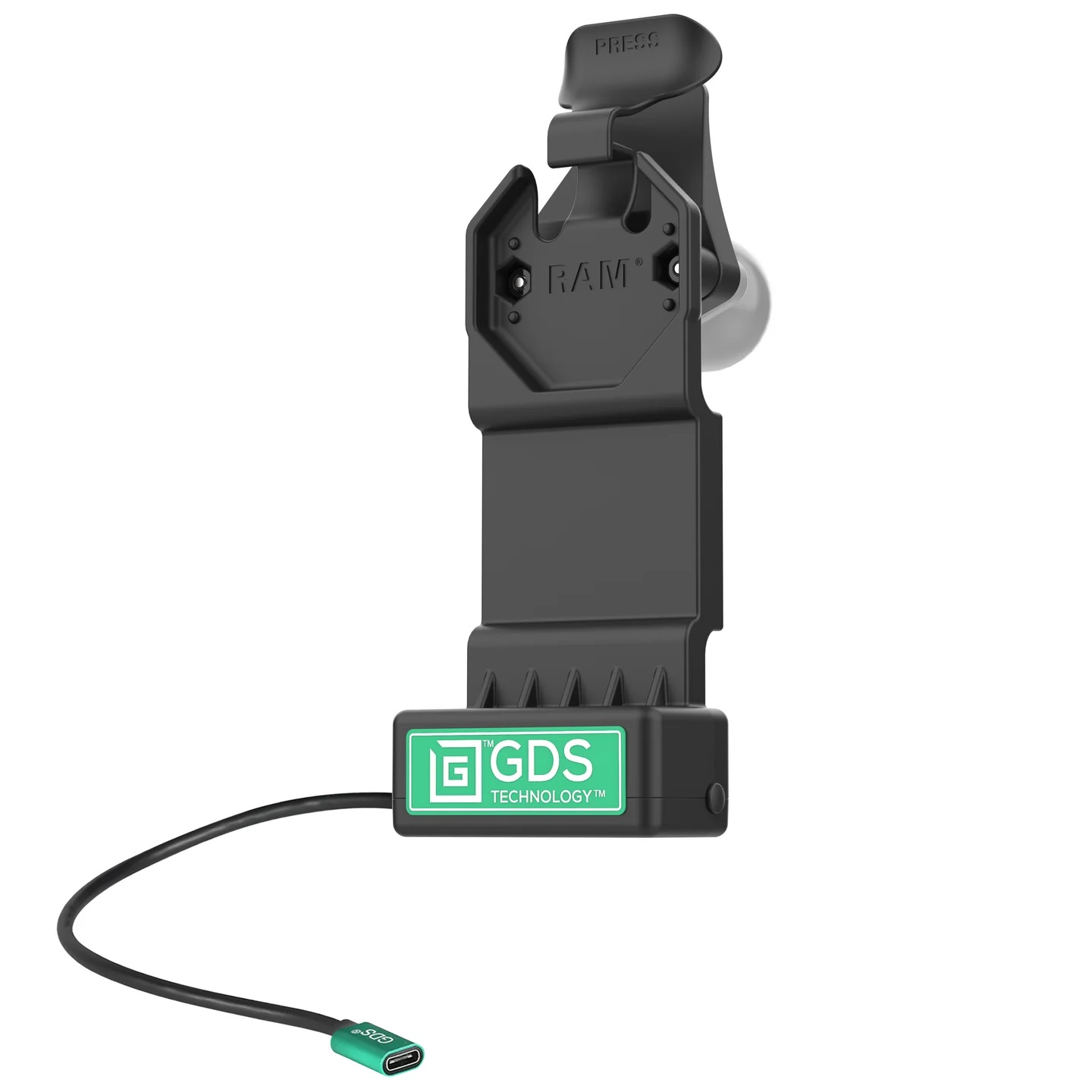 RAM-GDS-DOCK-U1CPU GDS® Uni-Conn™ Ladestation mit USB-C Eingang und 2-Loch AMPS-Aufnahme 1