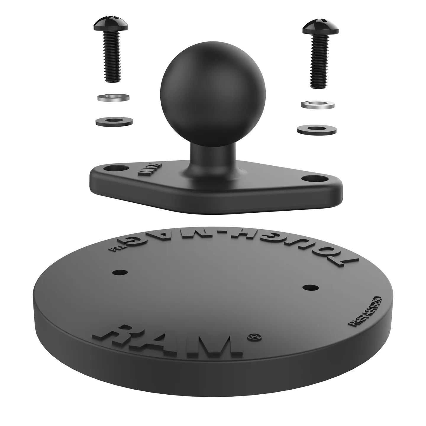 RAM-238-MAG88U Tough-Mag 88 mm Magnetbasis mit Diamond Base B-Kugel 5