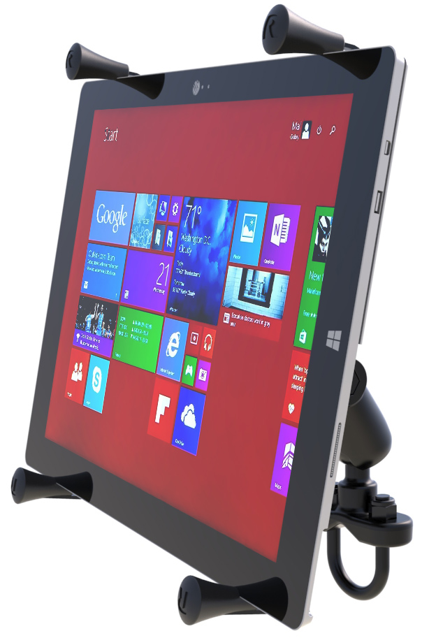 RAM-B-149Z-UN11U X-Grip für 12 Zoll Tablets mit Bügelschellenbasis 1