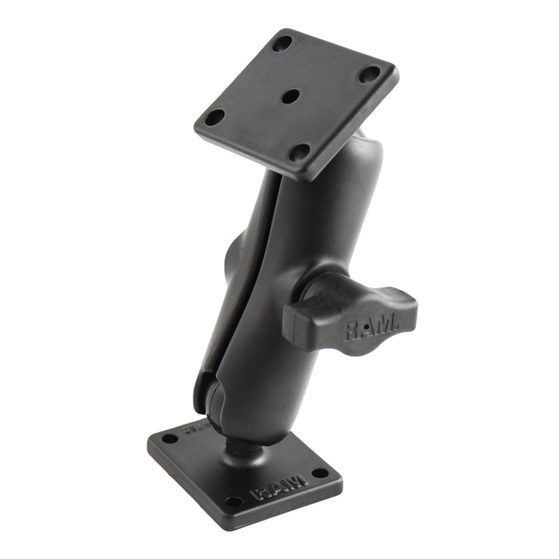 RAM-B-141U Basisset mit 2 x AMPS-Platten (rechteckig) u. mittlerem Arm - Systemgröße B 1