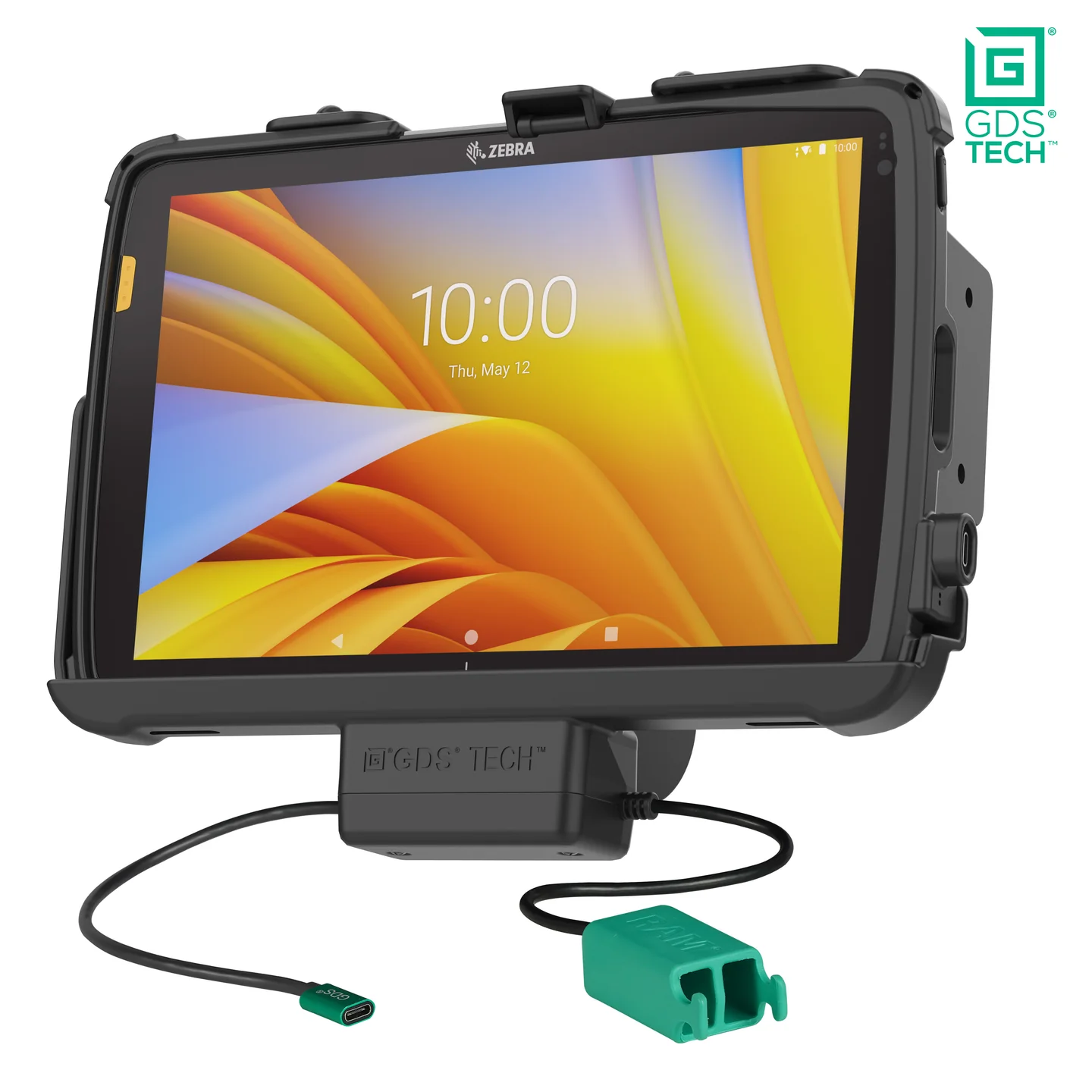 RAM-GDS-DOCK-ZE21PD2U GDS Ladedock EZ-Roll'r für Zebra ET4x 10" Tablets in IntelliSkin (2x Peripherie) 1