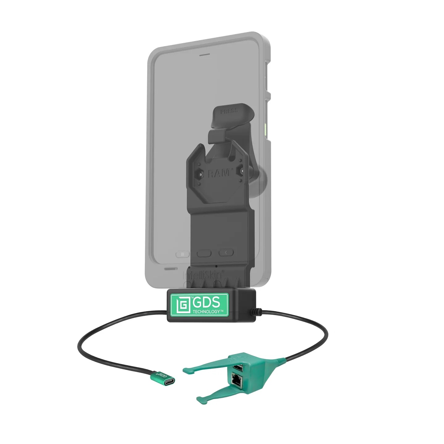 RAM-GDS-DOCK-U1CP-RJ45AU GDS® Uni-Conn™-Dock Power USB-C & Peripherie USB-A & RJ45 Daten 2