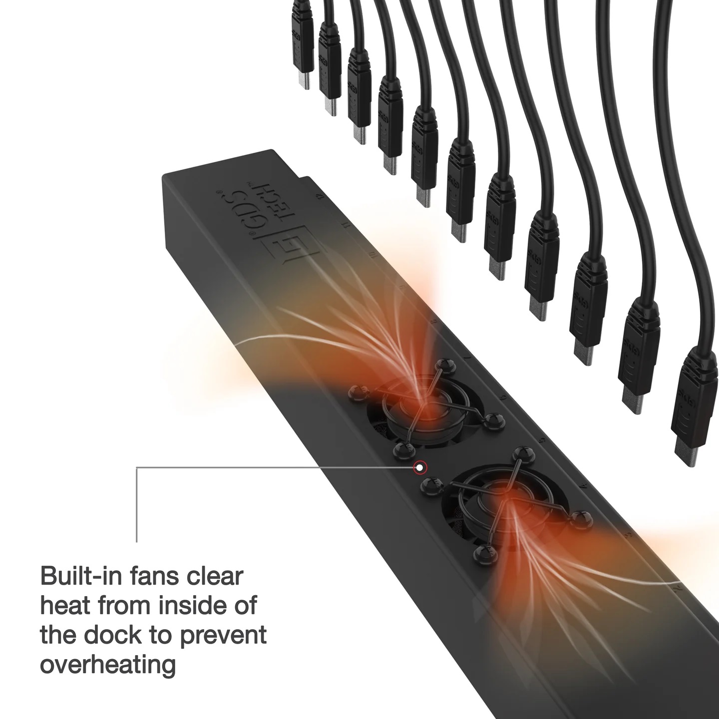 RAM-GDS-CHARGE-USBC-12 GDS® 12-Port 300W USB-C Power Delivery Wandladegerät 4