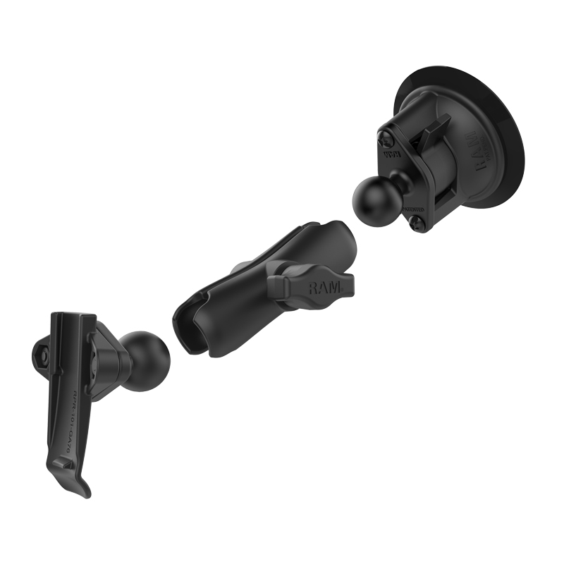 RAM-B-166-GA76U Garmin Spine Clip mit Twist-Lock Saugnapfbasis 2