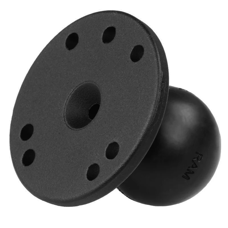 RAM-101U-2461 Doppel-Kugelhalterung mit VESA Platte 75x75 u. Roundbase aus Aluminium 6