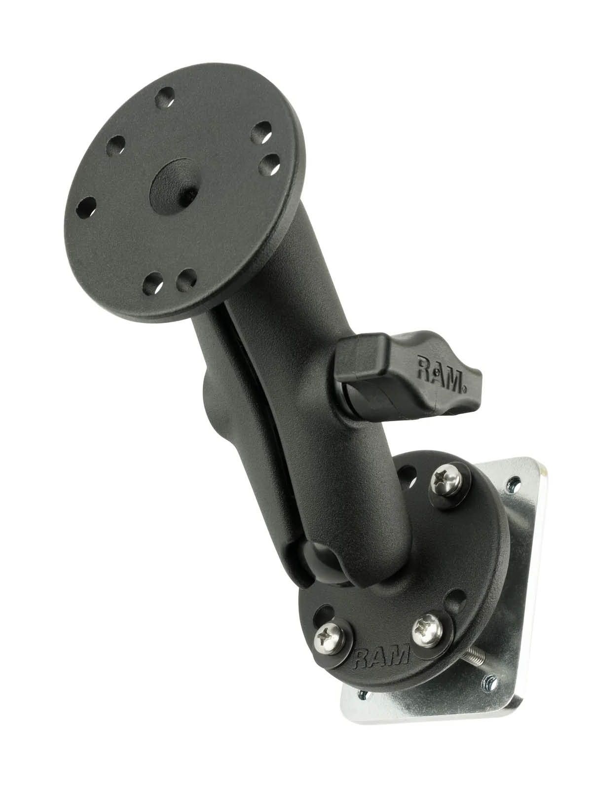 RAM-B-101U-225B2 Wandhalterset mit Gegenplatte und 2x Round Base 1