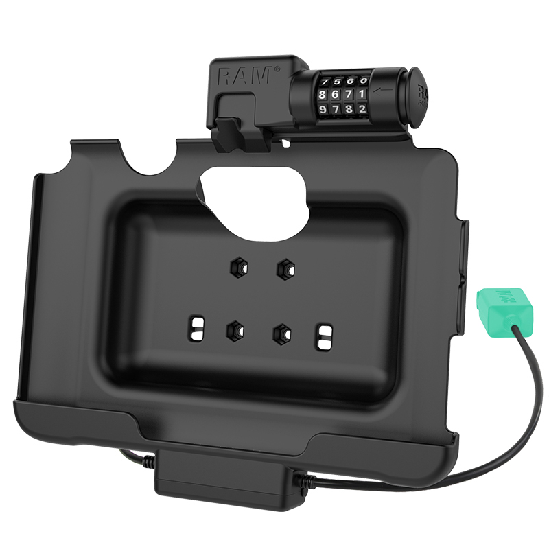 RAM-HOL-SAM57PD2CLU Samsung Tab Active 4 Pro & Tab Active Pro Dock, Zahlenschloss, Dual USB-A Port 2