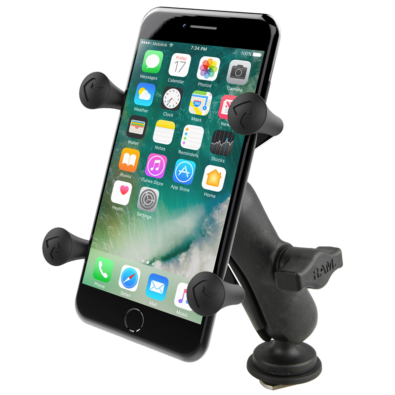 RAP-HOL-UN7B-354-TRA1U X-Grip Universalhalterung für Smartphones mit RAM Track Ball Basis - medium 1
