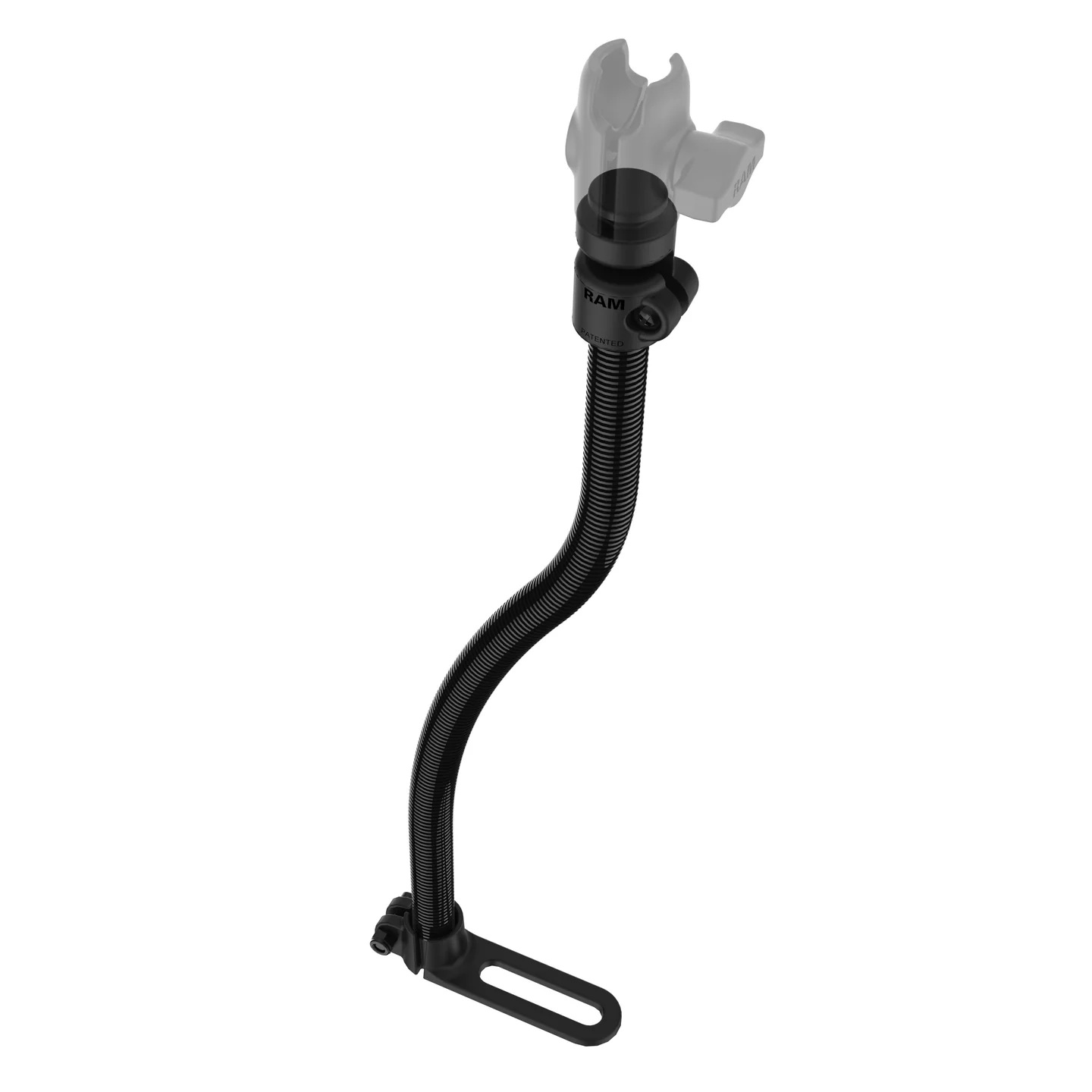 RAM-B-316-1U POD I Flexarmhalterset mit Sitzschienenset und drehbarem Single Socket Arm 4