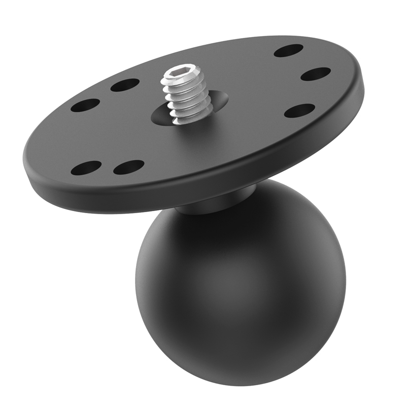 RAM-202AU Round Base mit 1/4 Zoll-20 Gewindestift 1