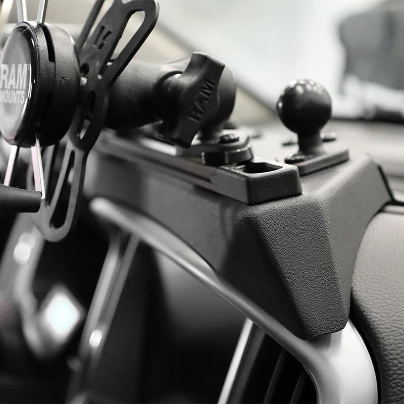 RAM-TRACK-EXA-17BU Tough-Track Schiene 17 Zoll Aluminium - schwarz, Endkappen 4