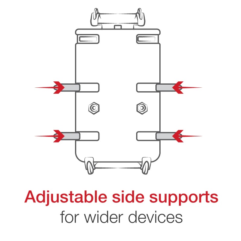 RAM-HOL-PD4-238AU Ram Mount Quick-Grip XL Halterung für große Smartphones mit Diamond Base/B-Kugel 16