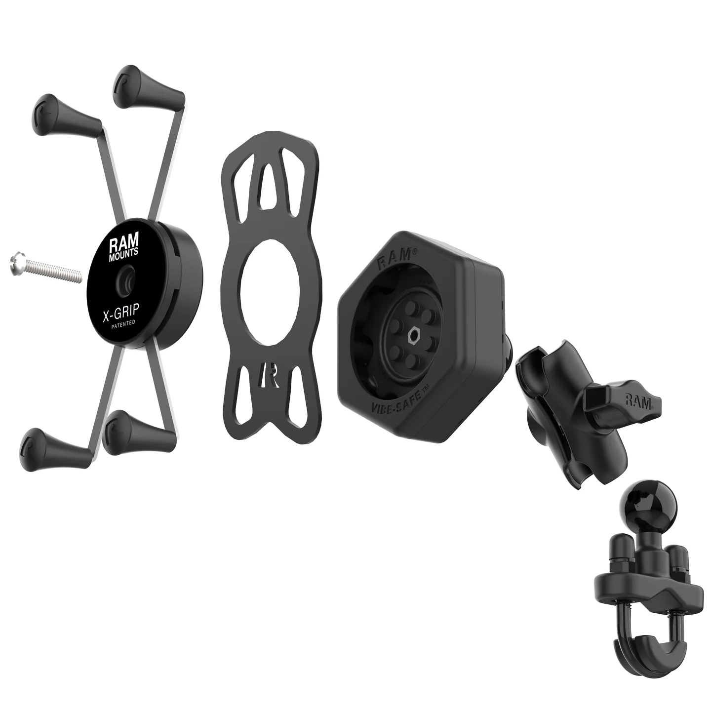 RAM-B-149Z-A-UN10-462 Large X-Grip® Handyhalterung mit Vibe-Safe™ & Bügelschelle/B-Socket Arm kurz 4