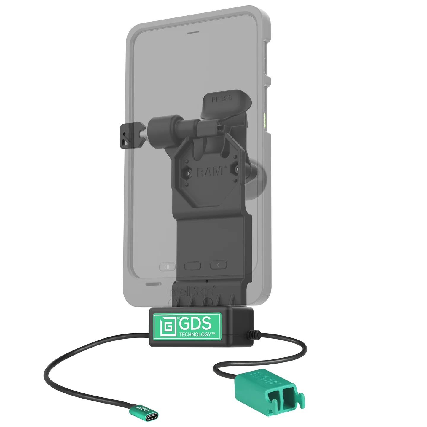 RAM-GDS-DOCKLL-U1CD2U GDS® Uni-Conn™-Dock Power USB-C & Dual Peripherie USB-A (Schloss links) 1