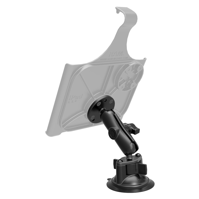 RAM-B-166-202U Twist-Lock Saugnapfhalterset mit Round Base 2