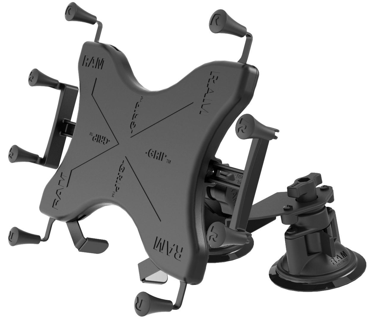 RAM-B-189-PIV1-UN9U X-Grip für 9-11" Tablets mit Twist-Lock Gelenksaugnapfbasis (doppelt) 2
