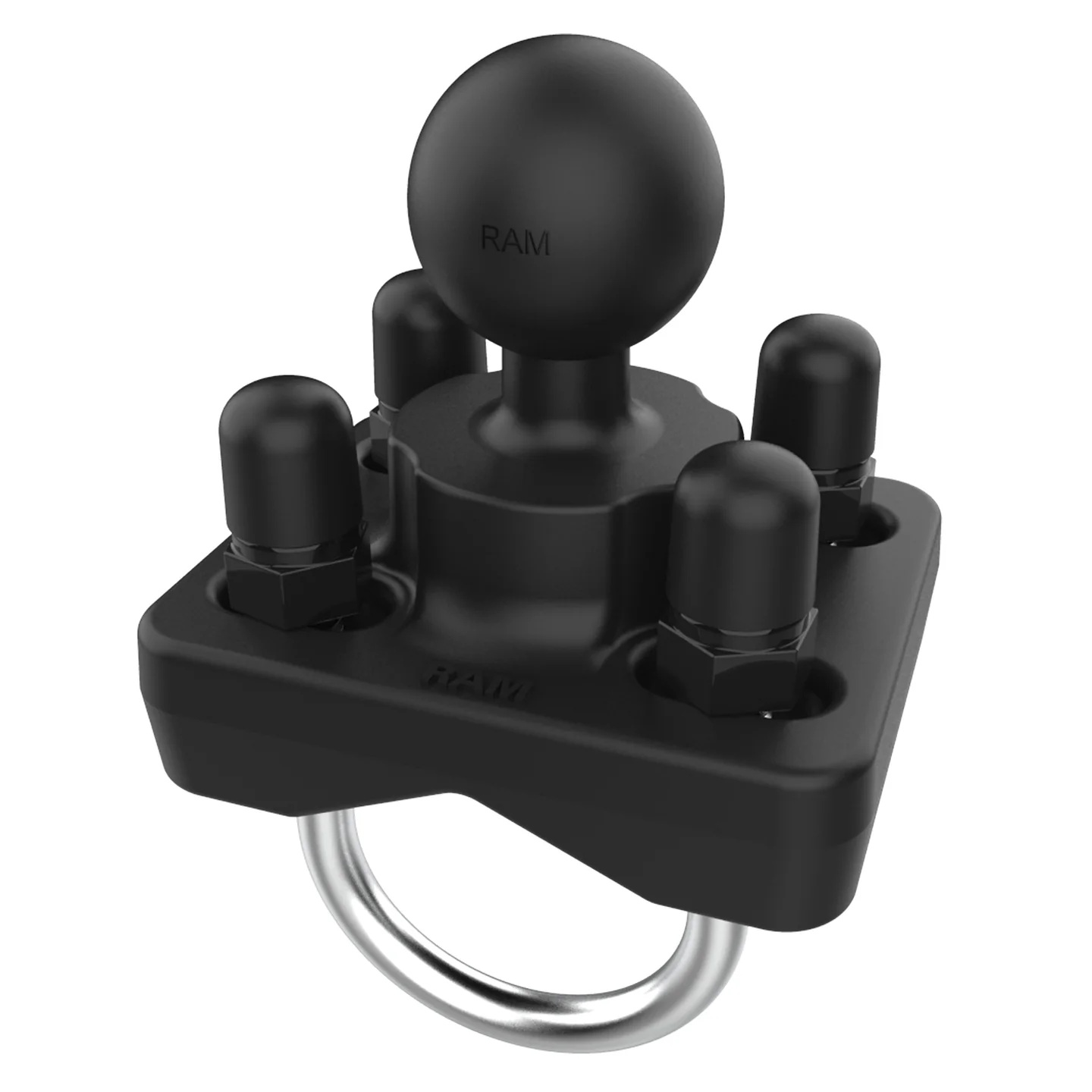 RAM-B-101-235U Lenkerhalterset mit Doppelbügelschelle 1"-1.25" mit Round Base 3