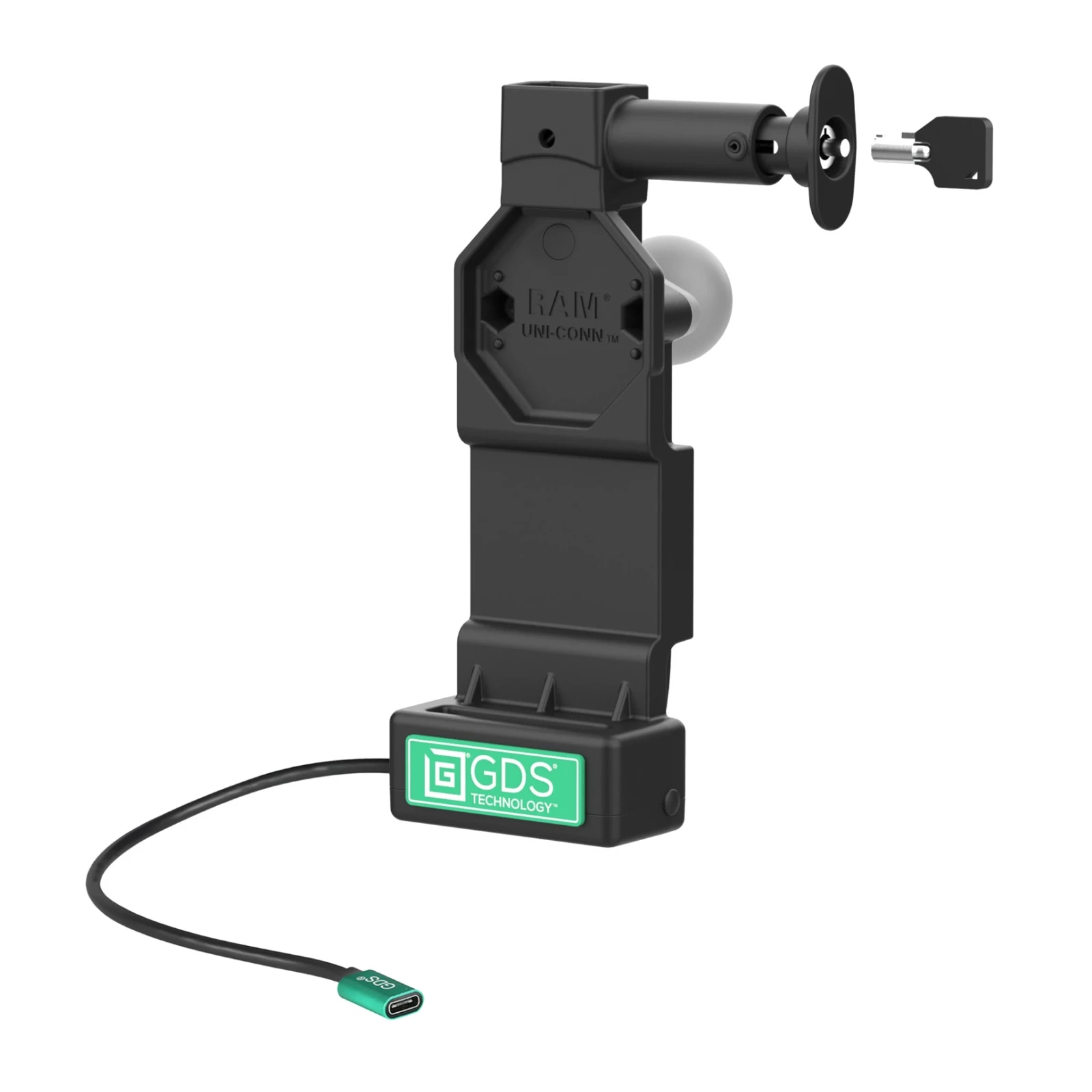 RAM-GDS-DOCKL-U4CPU RAM Mounts GDS Uni-Conn abschließbares Tablet-Ladedock mit Entriegelungstaste 0