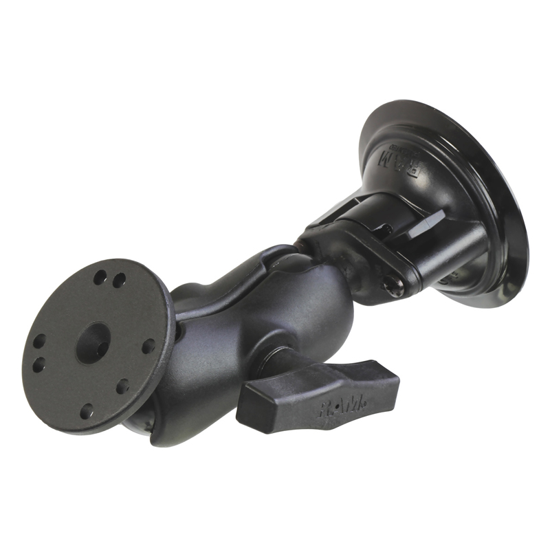 RAM-166-B-202U Twist-Lock Saugnapfhalterset mit Round Base 1