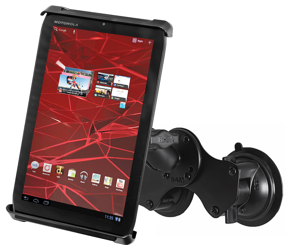RAM-B-189-TAB-SMU Tab-Tite für 7 Zoll Tablets, Halterung mit Doppelsaugnapfbasis 1