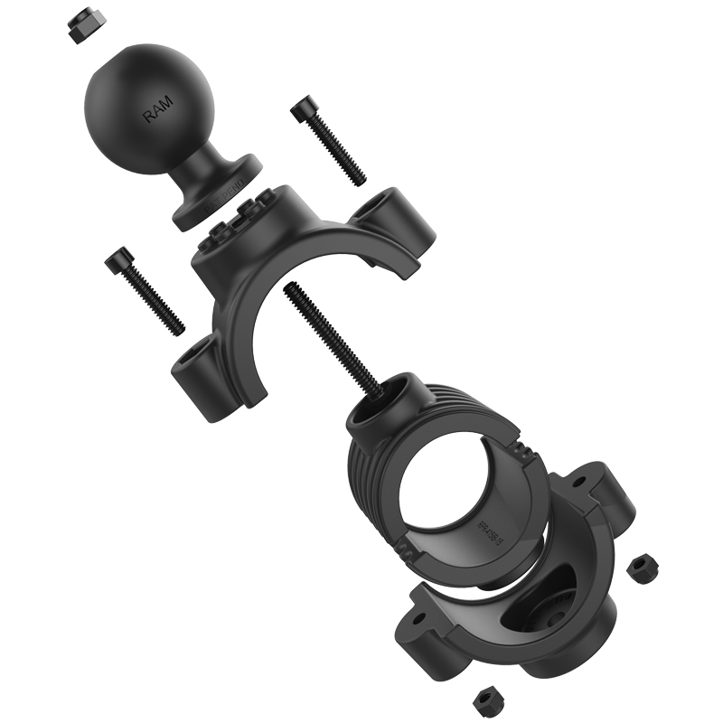 RAM-351-415-15-2U Torque doppelschellen Rohrbasis medium für 1 ½" - 2" Rohre 2