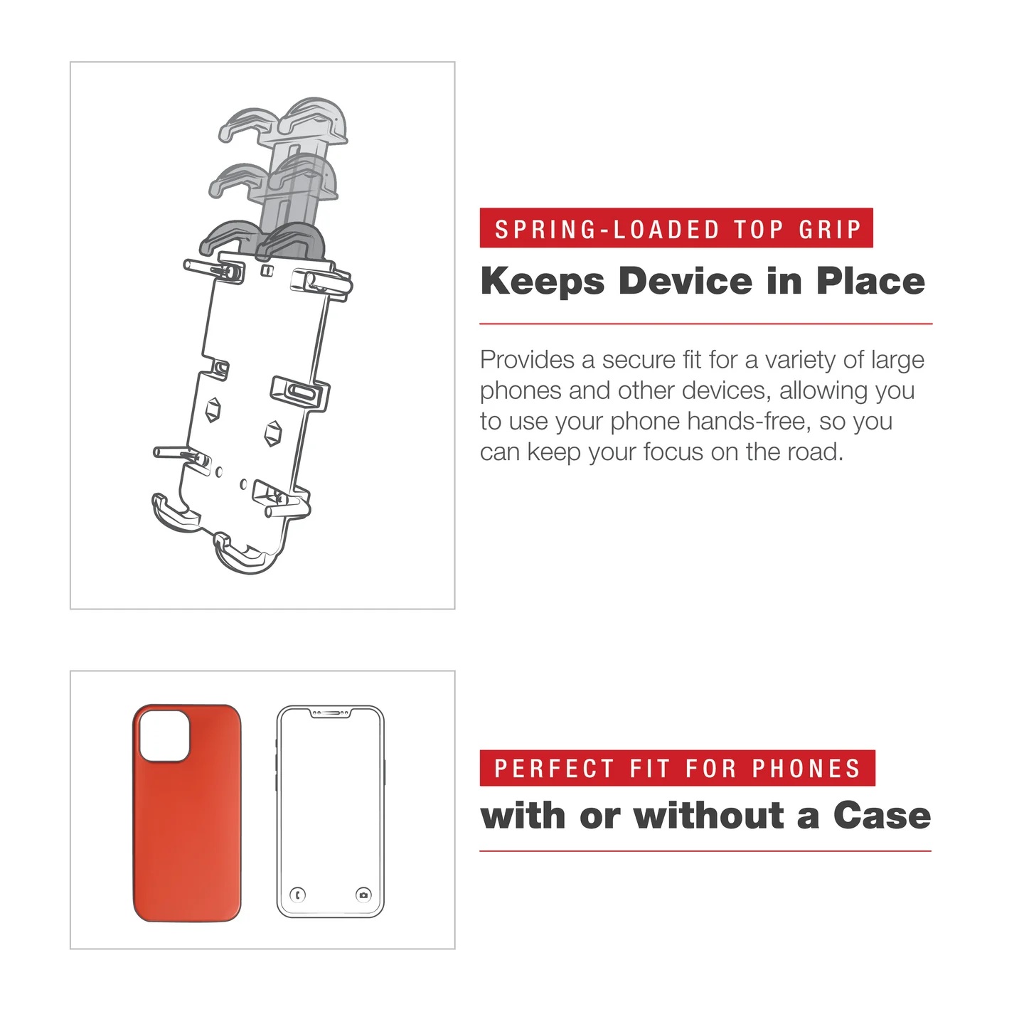 RAM-HOL-PD4U Ram Mount Quick-Grip XL Universalhalterung für große Smartphones und mehr 11