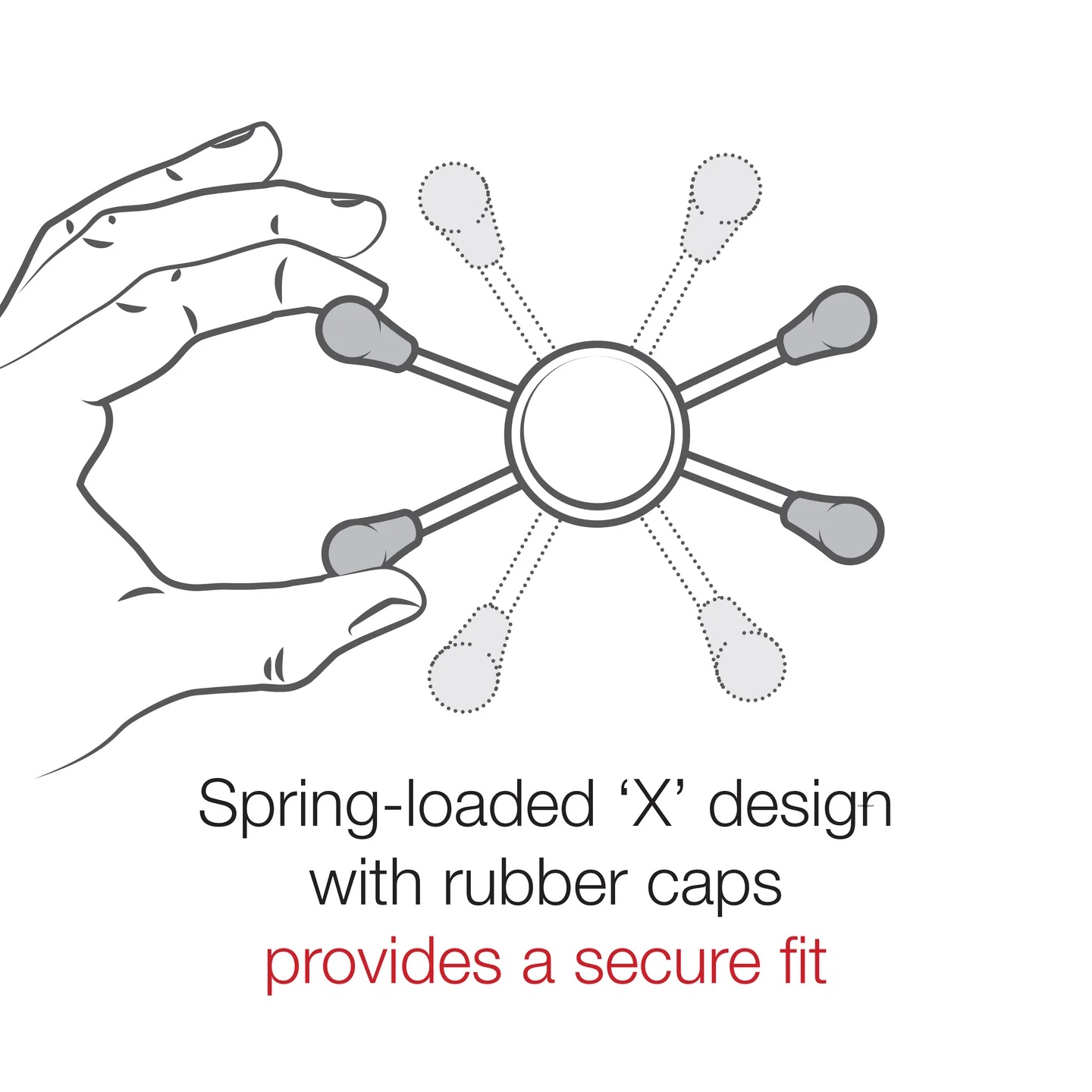 RAM-B-166-C-UN10U large X-Grip für große Smartphones - Saugnapfbasis, Socket Arm lang 9