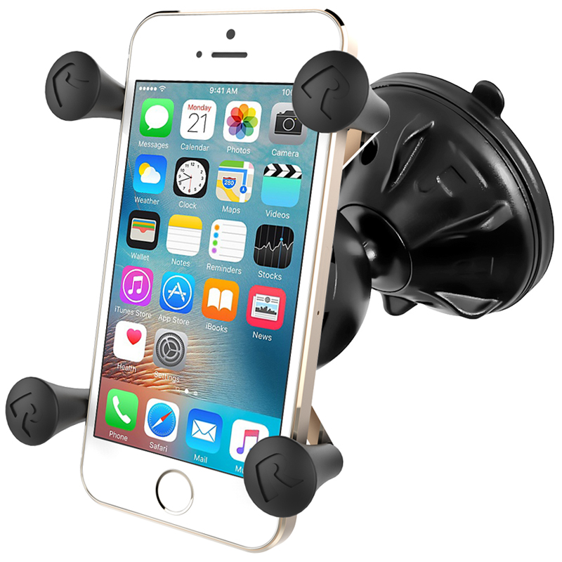 RAP-SB-224-2-UN7 X-Grip Universalhalterung für Smartphones mit RAM Mighty-Buddy Saugnapfbasis 1
