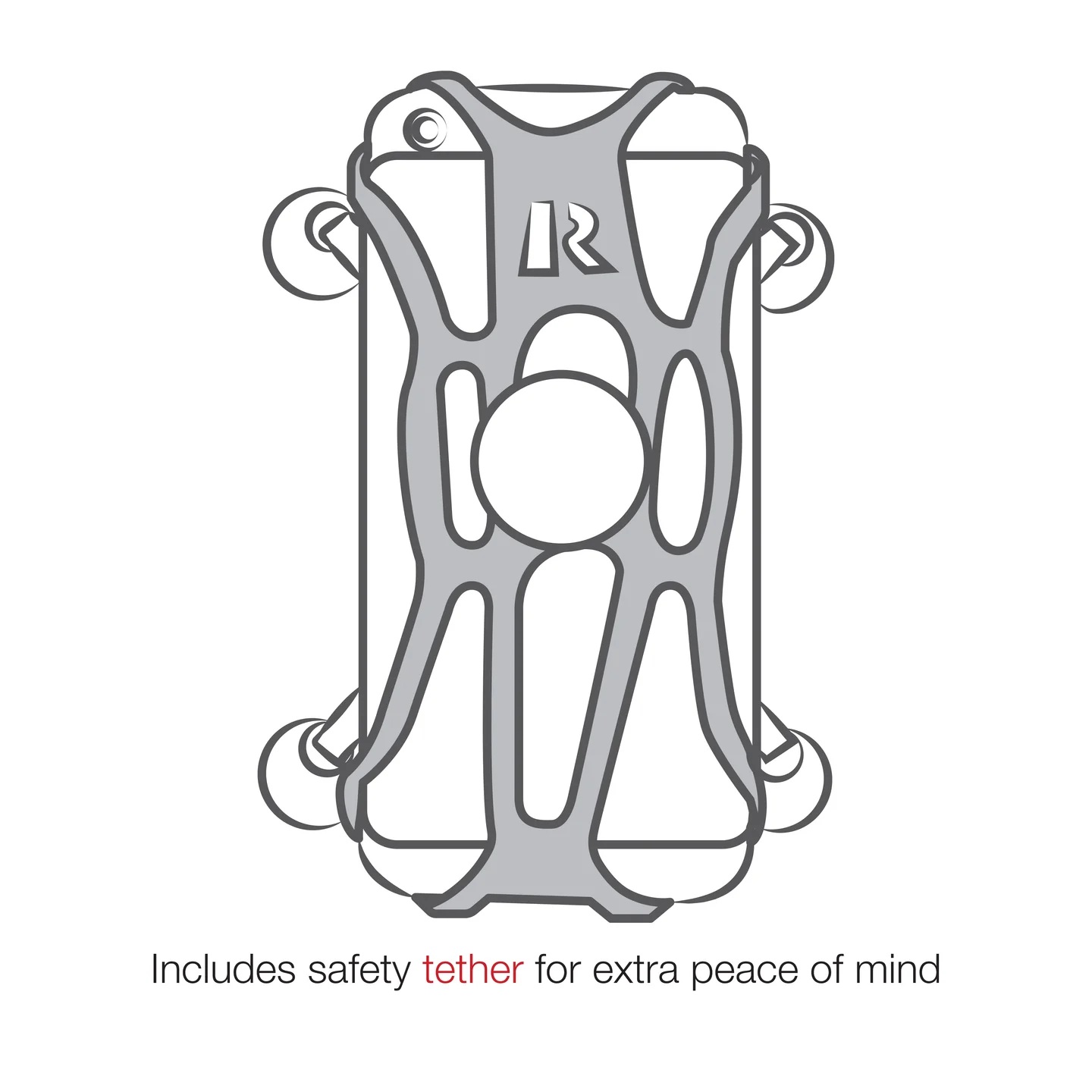 RAP-B-166-2-UN10U X-Grip Universalhalterung für große Smartphones - Twist-Lock (klein), Kunststoff 6