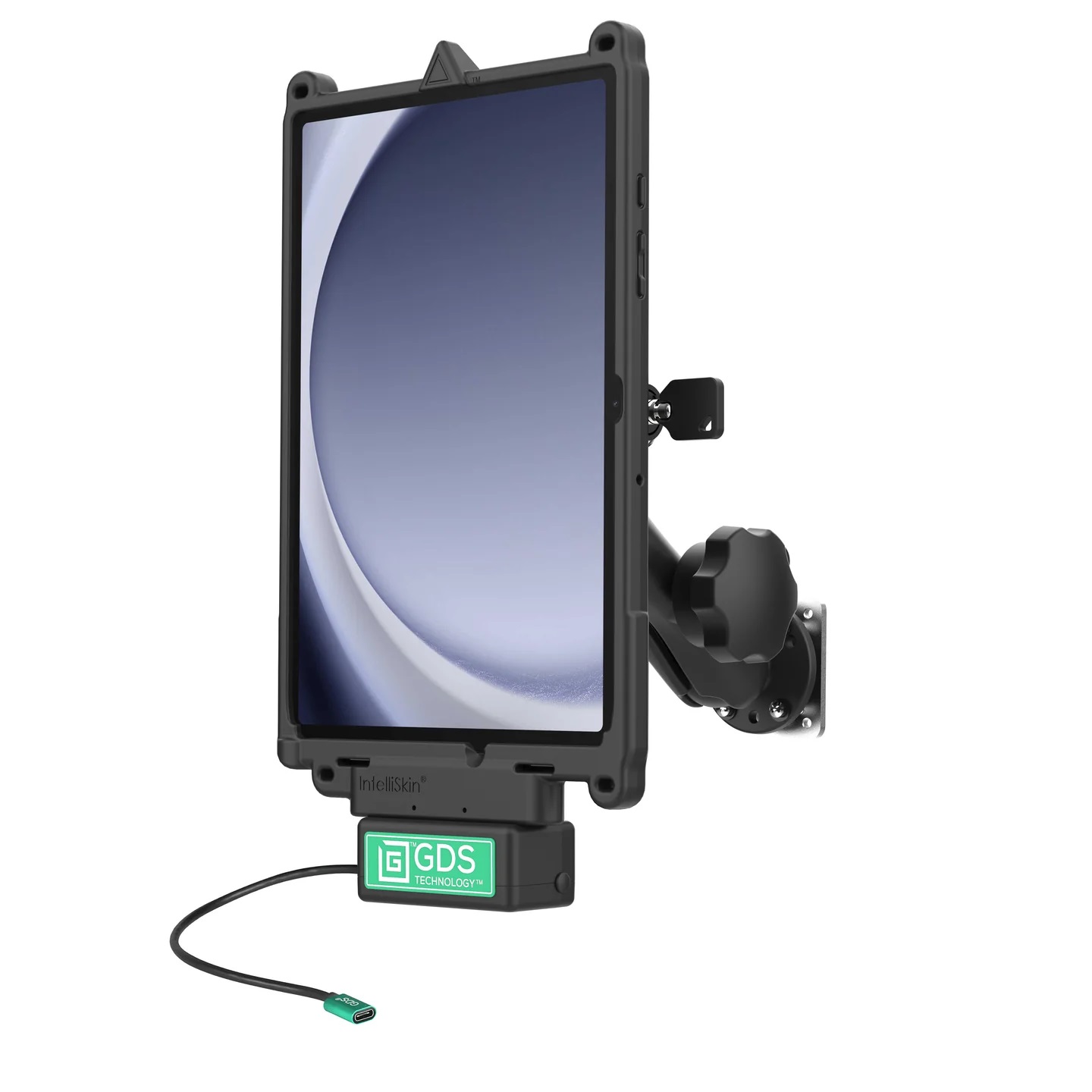 RAM-GDS-U1-SAM88-KIT2 GDS Uni-Conn Ladedock/Halterung für Samsung Tab A9+, abschließbar 1