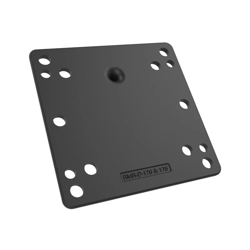 RAM-101U-D-246 VESA-Halterung (100x100/75x75) - C-Arm lang, Round Base, Aluminium 4