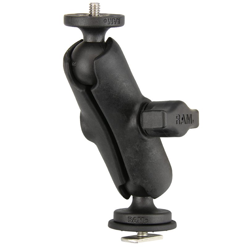RAP-B-366-153-354-TRA1U Track Ball Halterung mit 0,64cm (1/4 Zoll)-20 Action-Kamera Adapter 1