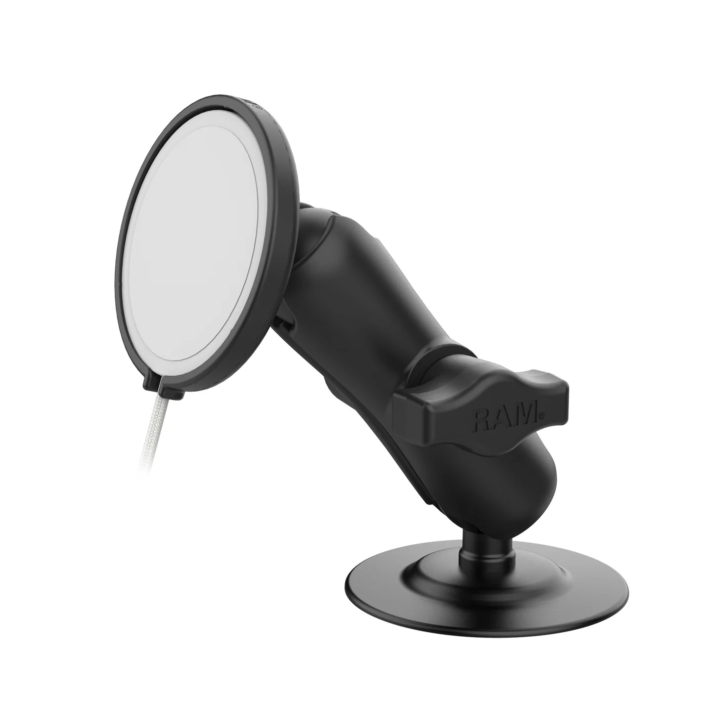 RAP-B-378-AP-MAG-1U Flex Klebebasis-Halterung für Apple 25W MagSafe (2024+) - medium Arm, Kunststoff 0