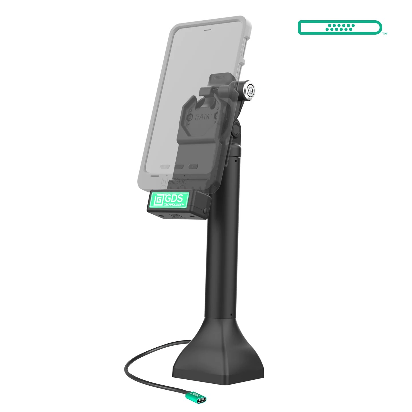 RAM-GDS-DOCKLR-D11-14-U1C GDS® Uni-Conn™ Pedestaldock 14" mit USB-C, abschließbar 2