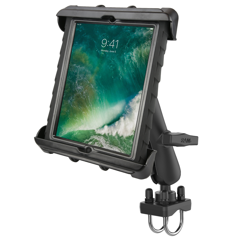 RAM-138-235-TAB17U Ram Mount Tab-Tite Halterung große Tablets mit Doppelbügelschelle 2,54-3,15cm 2