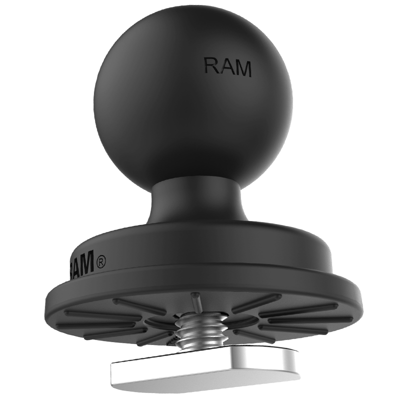 RAP-B-354U-TRA1 Ram Mount Track Ball B-Kugel Adapter mit T-Bolt-Befestigung für Schienensysteme 1