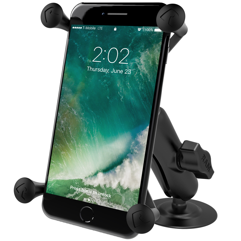 RAP-B-378-UN10U X-Grip Universalhalterung für große Smartphones mit Klebesockel 1