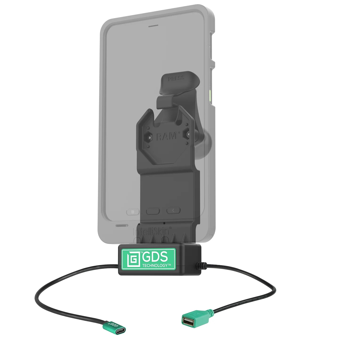 GDS Uni-Conn Dock Power USB C en USB A voor Samsung Galaxy Tablets - Ram Mounts