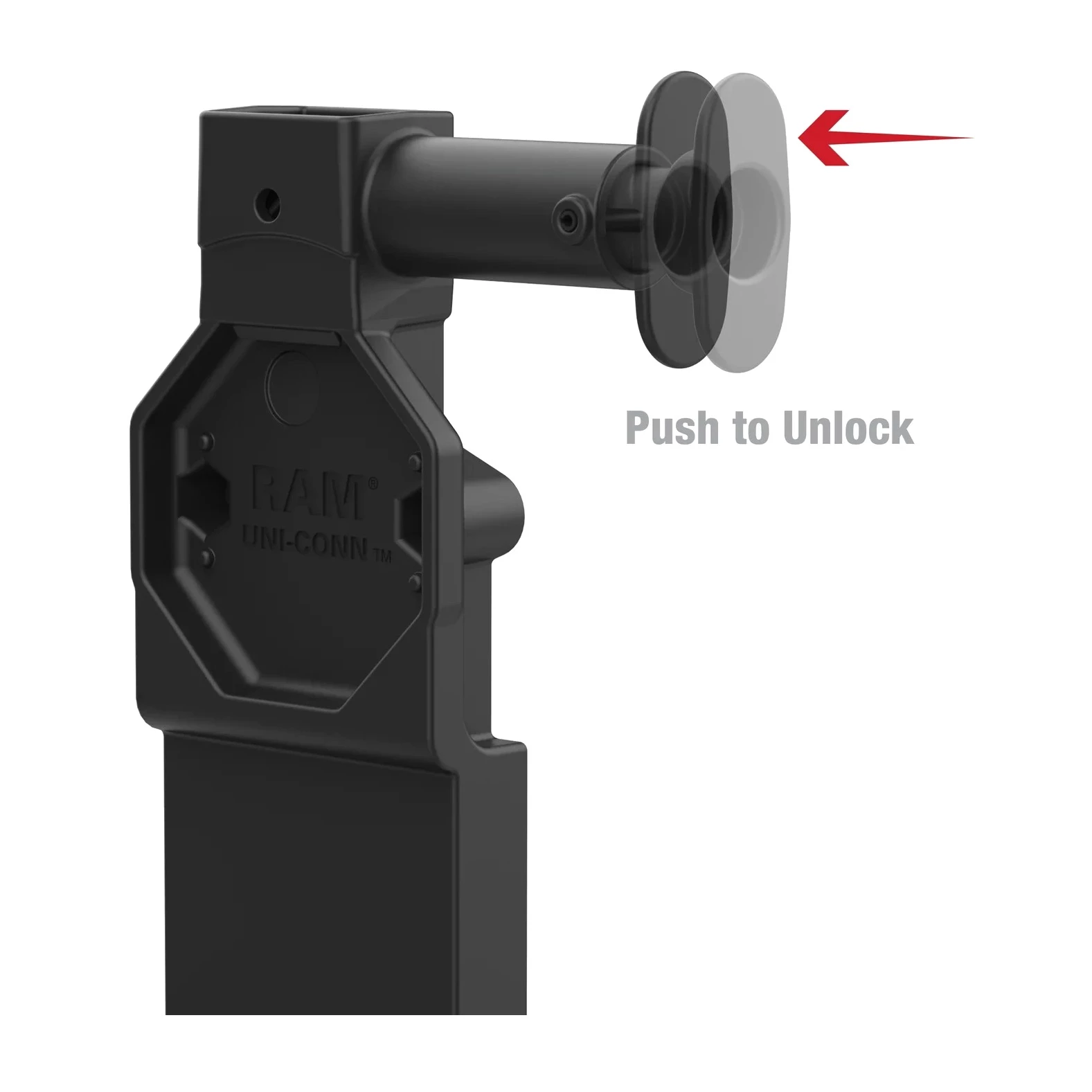 RAM-GDS-DOCKL-U4CPU RAM Mounts GDS Uni-Conn abschließbares Tablet-Ladedock mit Entriegelungstaste 5