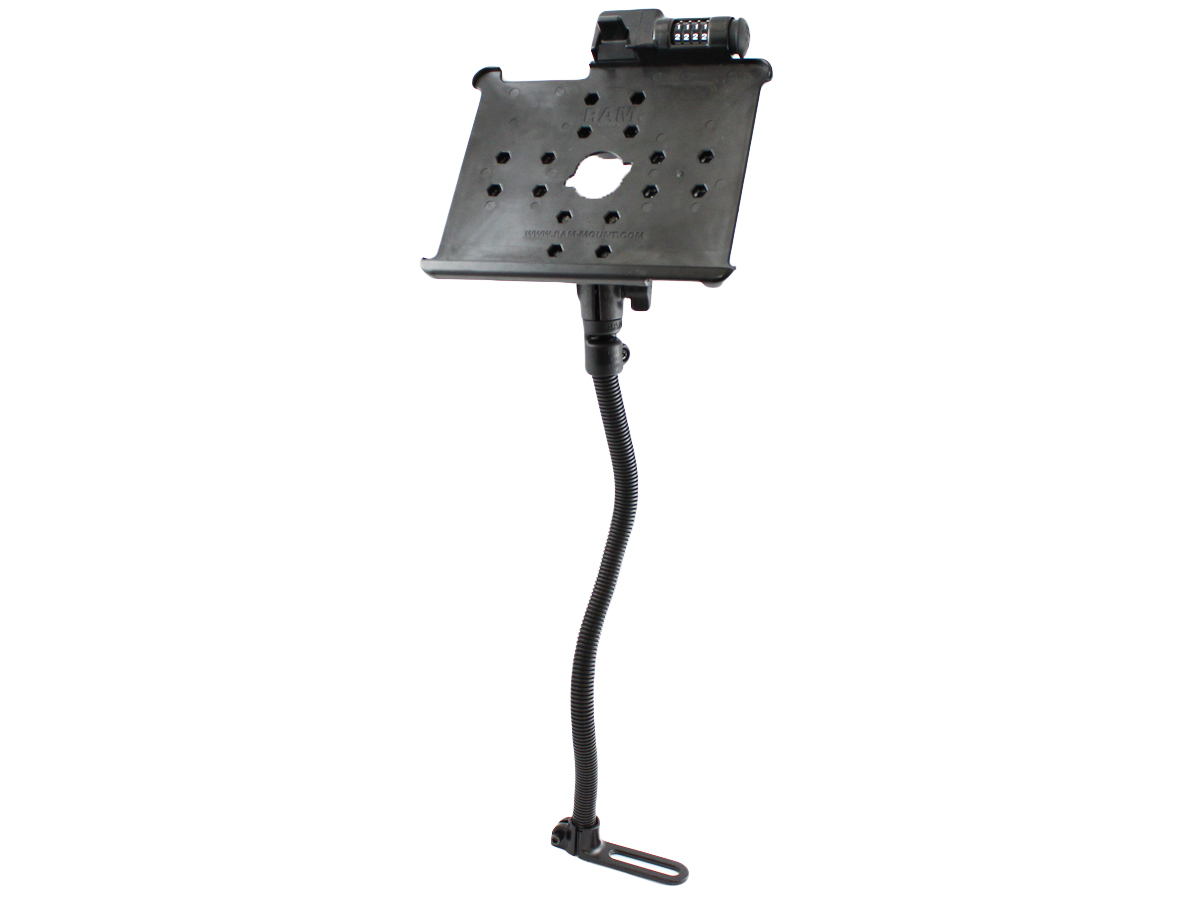 RAM-B-316-1-AP8L Latch-N-Lock Sitzschienenhalterung für Apple iPad 1-4 mit Zahlenschloss 1