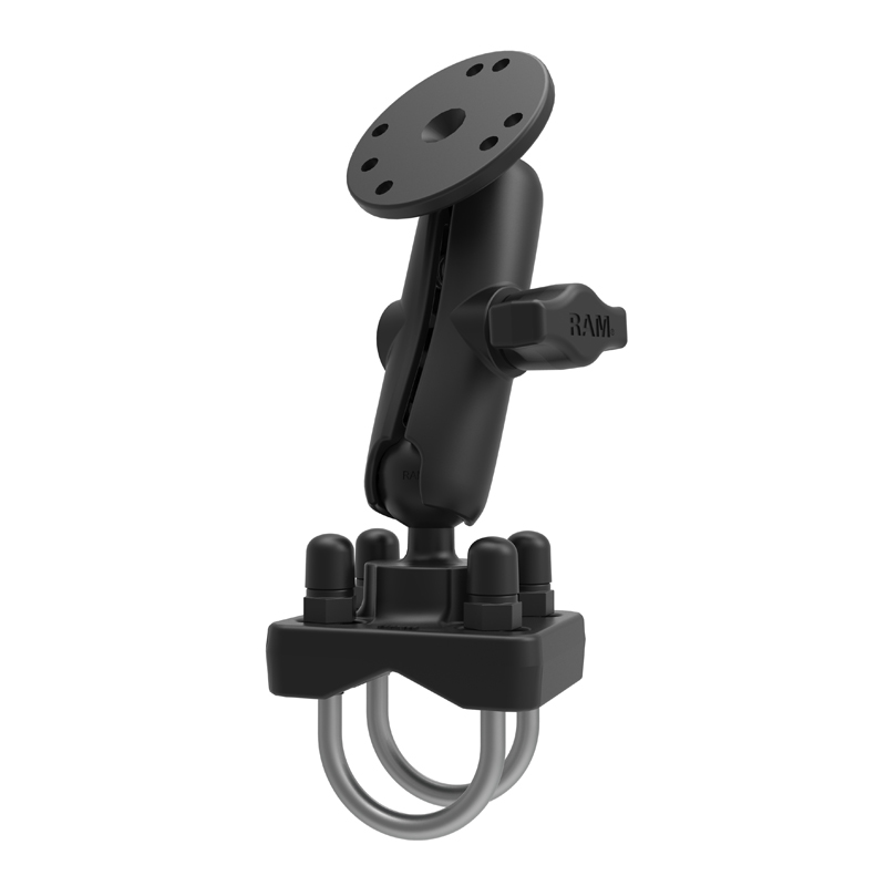 RAM-B-101-235U Lenkerhalterset mit Doppelbügelschelle 1"-1.25" mit Round Base 1