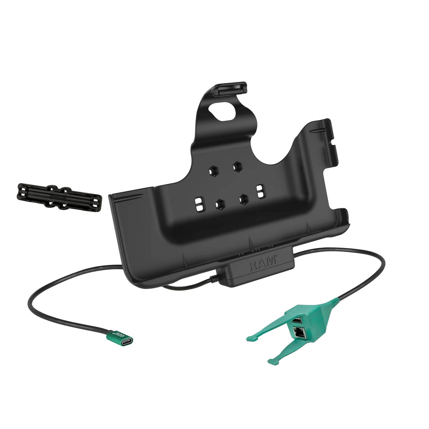 RAM-HOL-SAM52CP-RJ45AU RAM EZ-Rollr Halteschale Samsung Tab Active 4/5 Pro USB-C RJ45 & USB-A 1